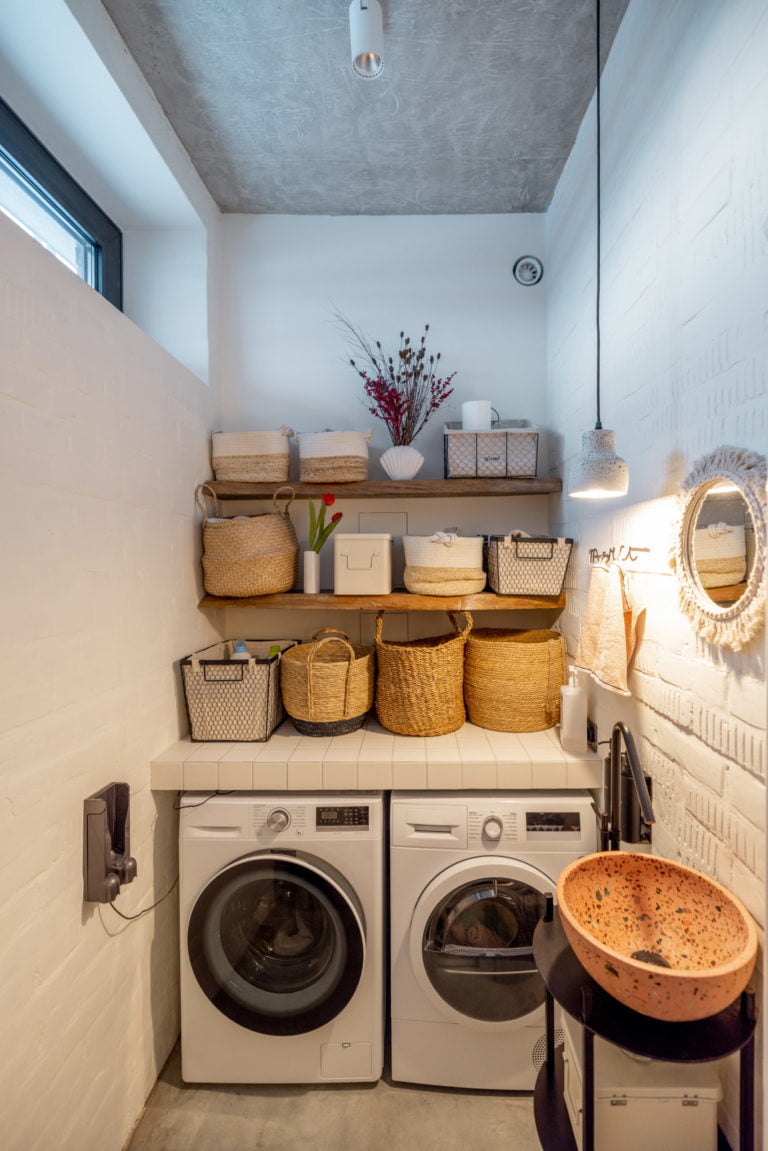 organized laundry room