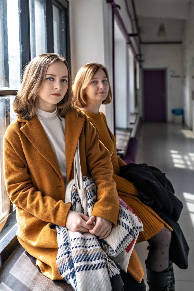 almost like twins mother and daughter at school getting in trouble